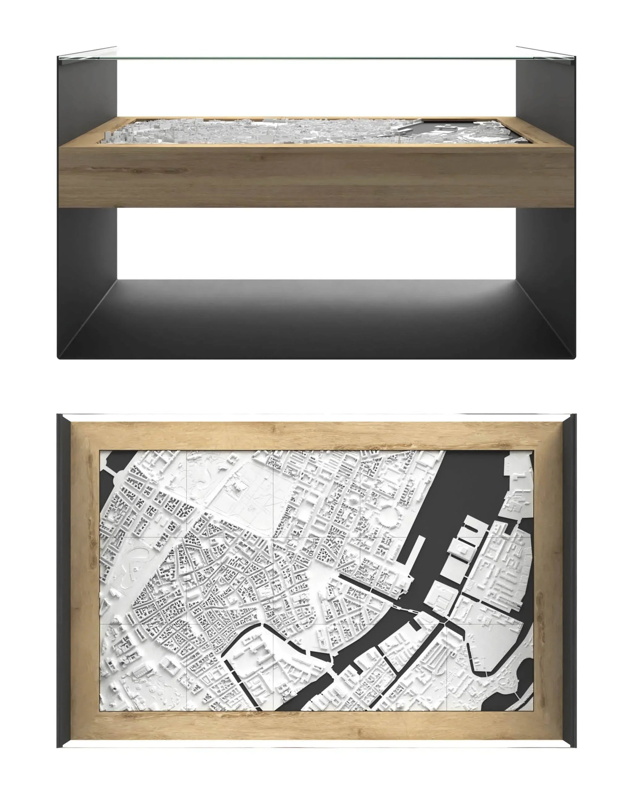 BLOK Wide Coffee Table 3D City Model BLOK, search_hidden - CITYFRAMES