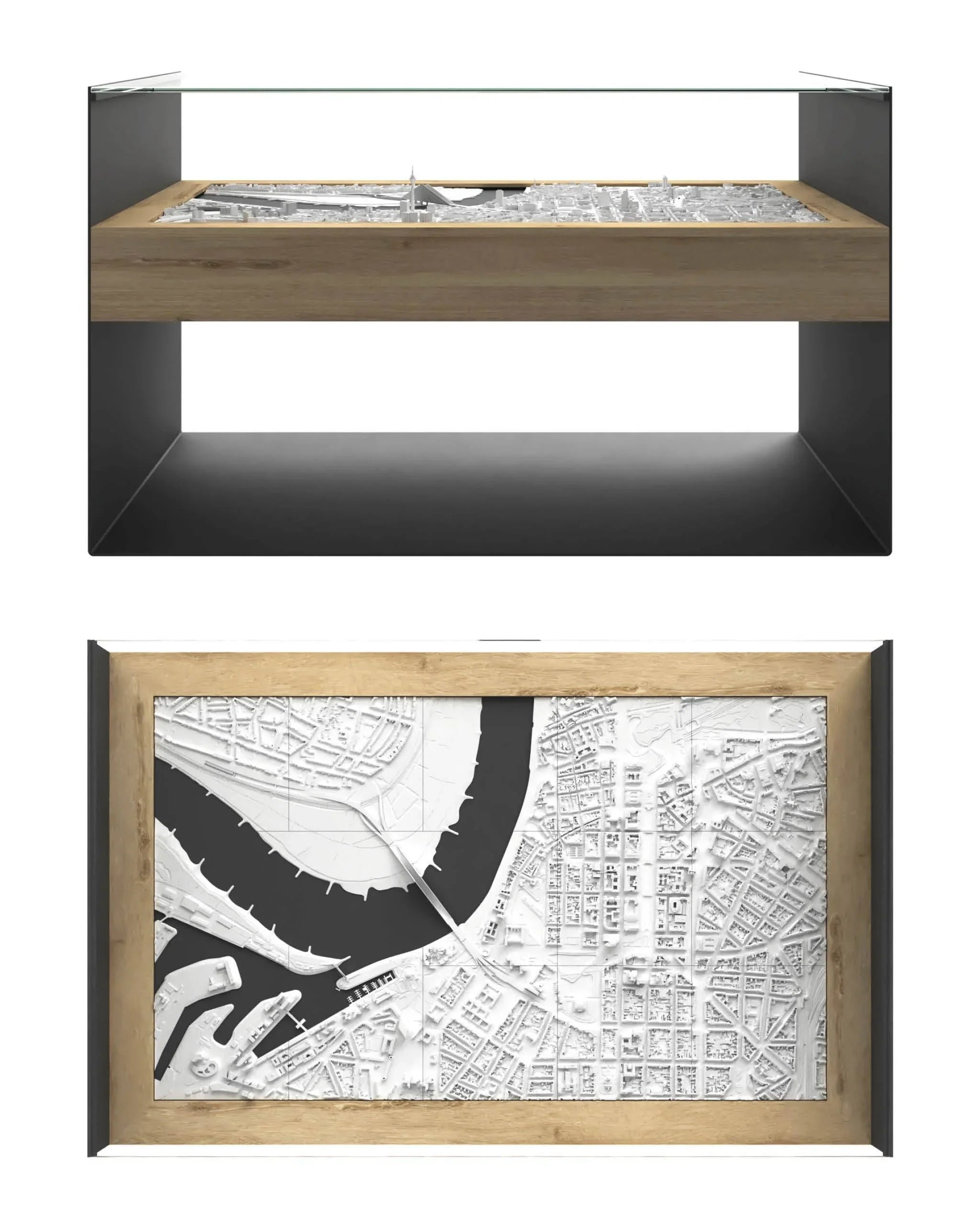 BLOK Wide Coffee Table 3D City Model BLOK, search_hidden - CITYFRAMES
