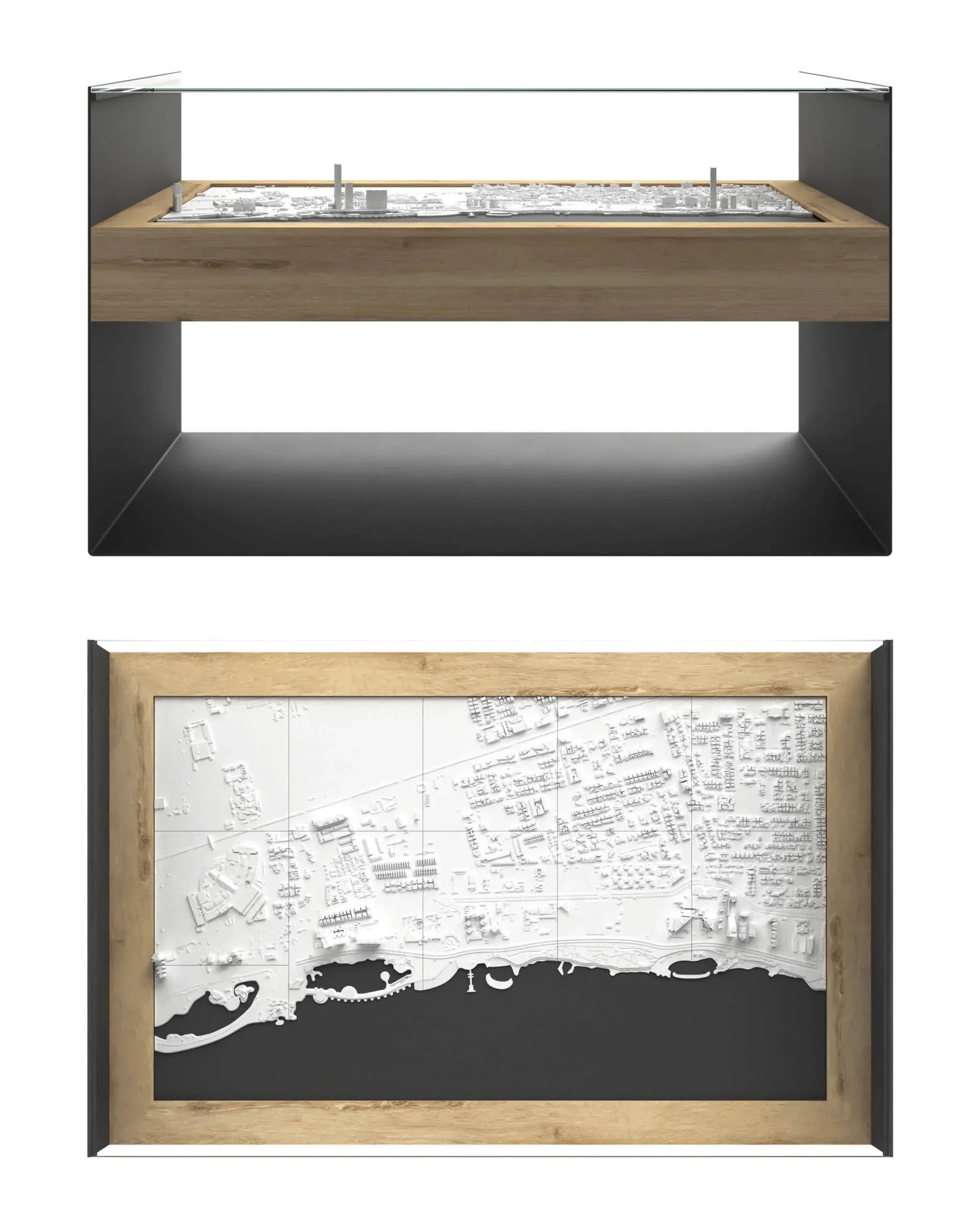 BLOK Wide Coffee Table 3D City Model BLOK, search_hidden - CITYFRAMES
