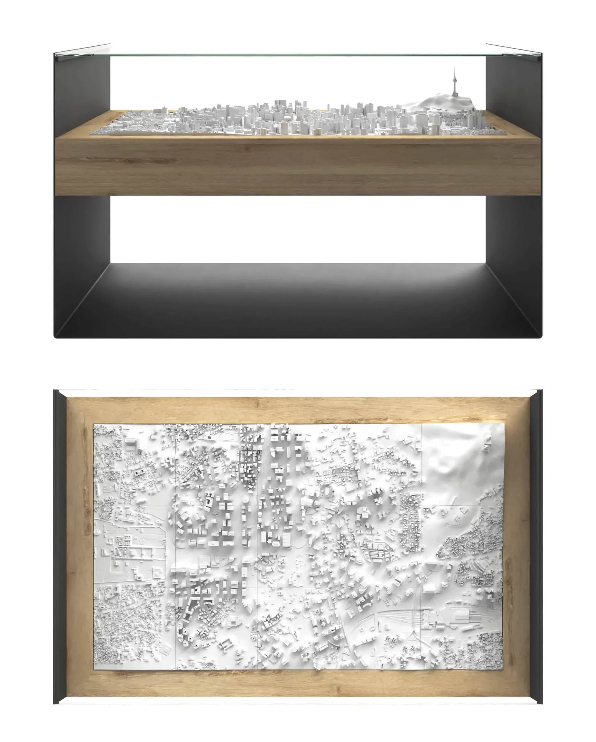 BLOK Wide Coffee Table 3D City Model BLOK, search_hidden - CITYFRAMES