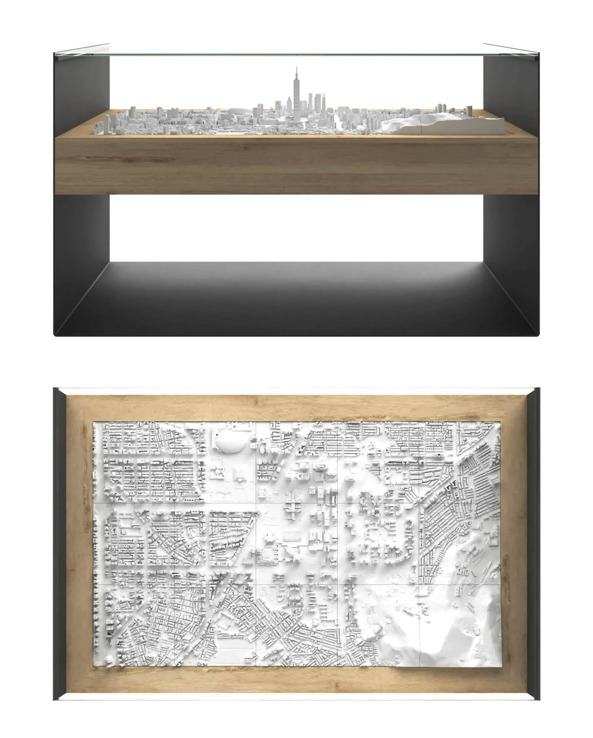 BLOK Wide Coffee Table 3D City Model BLOK, search_hidden - CITYFRAMES