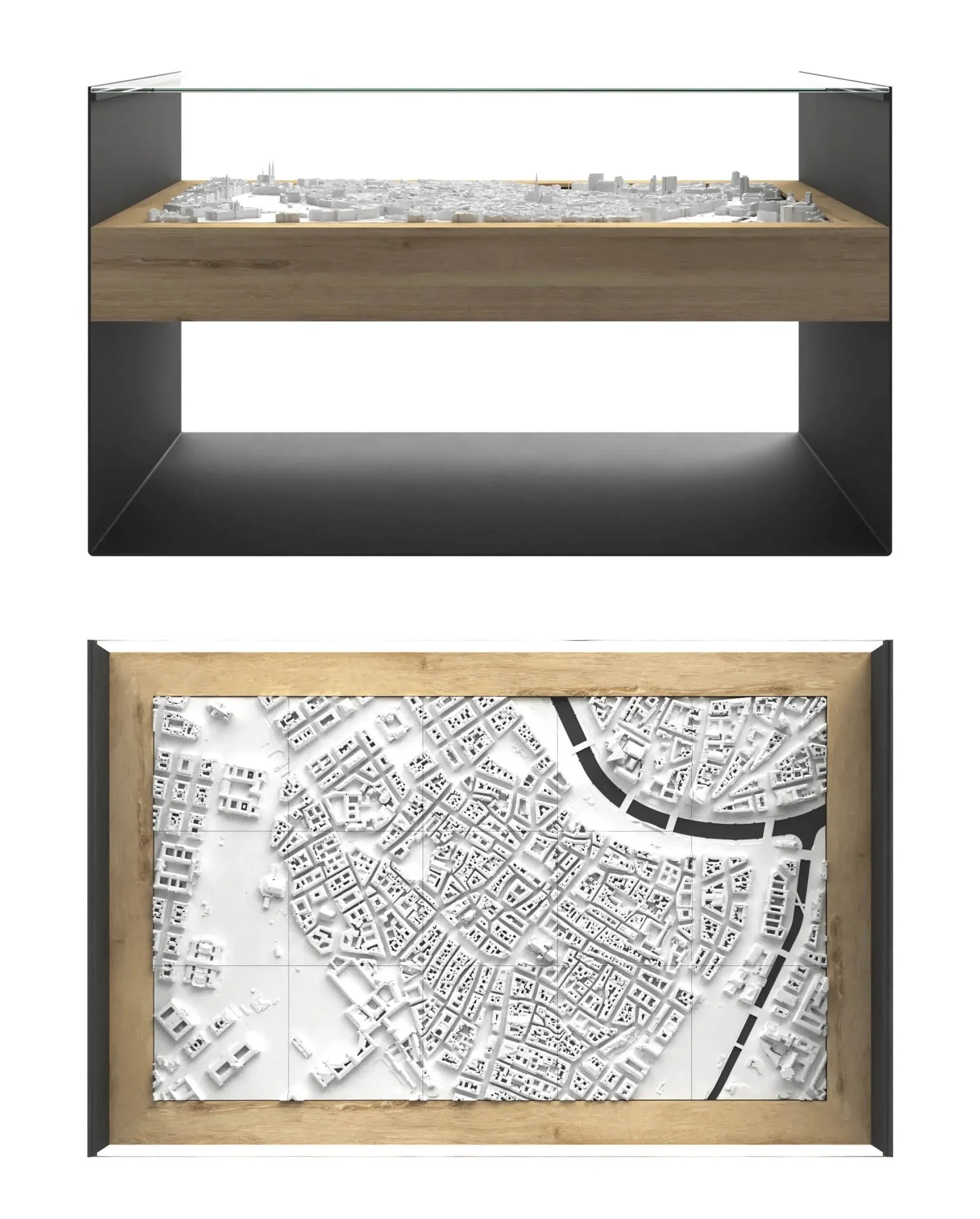 BLOK Wide Coffee Table 3D City Model BLOK, search_hidden - CITYFRAMES
