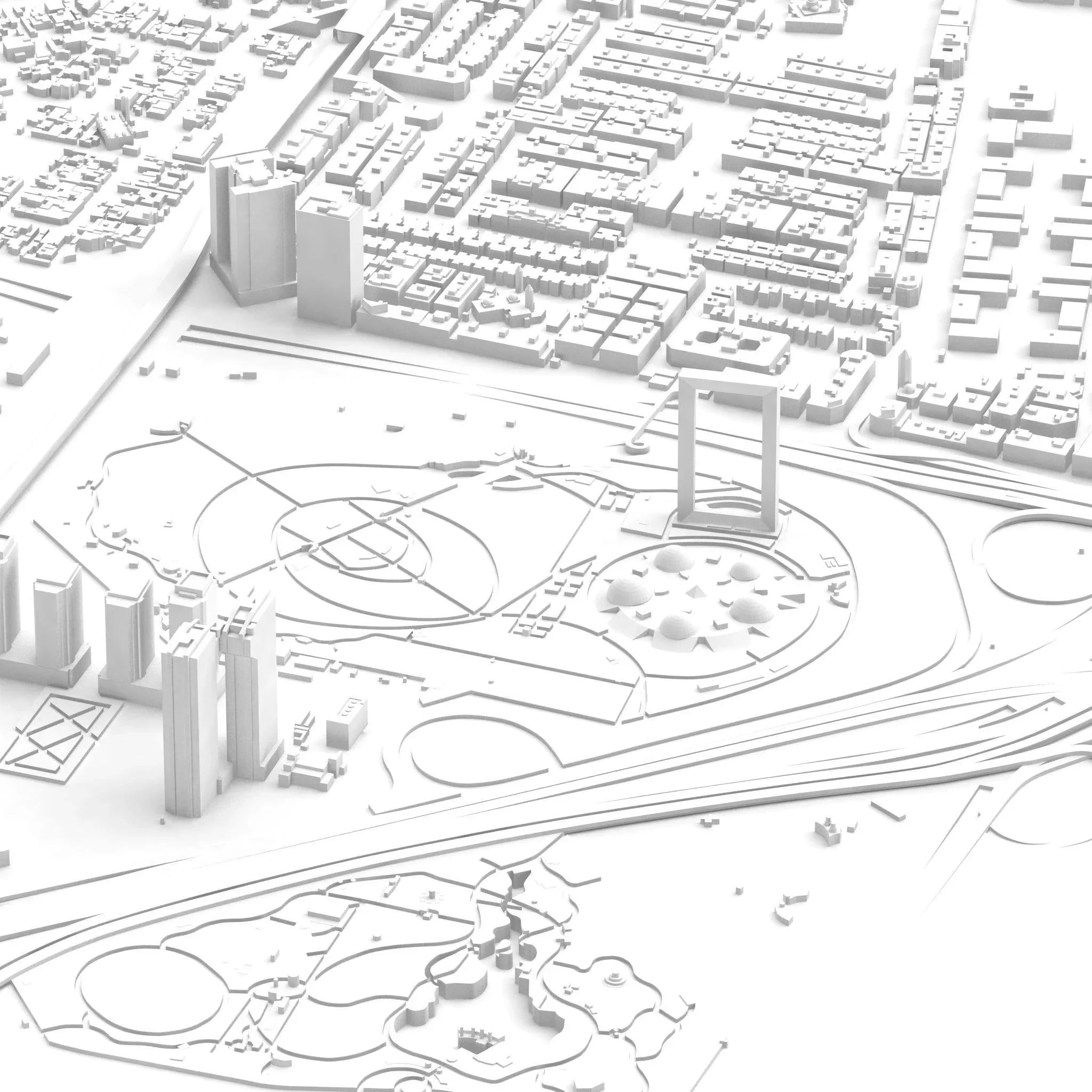 Dubai CITYWALL 3D City Model search_hidden, Wall - CITYFRAMES